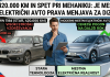 420.000 km in spet pri mehaniku: Je mestni električni avto prava menjava za dizla? Moški s tablico primerja visoke stroške starega dizla s 420.000 km in prihranke, ki jih prinaša nov mestni električni avto.